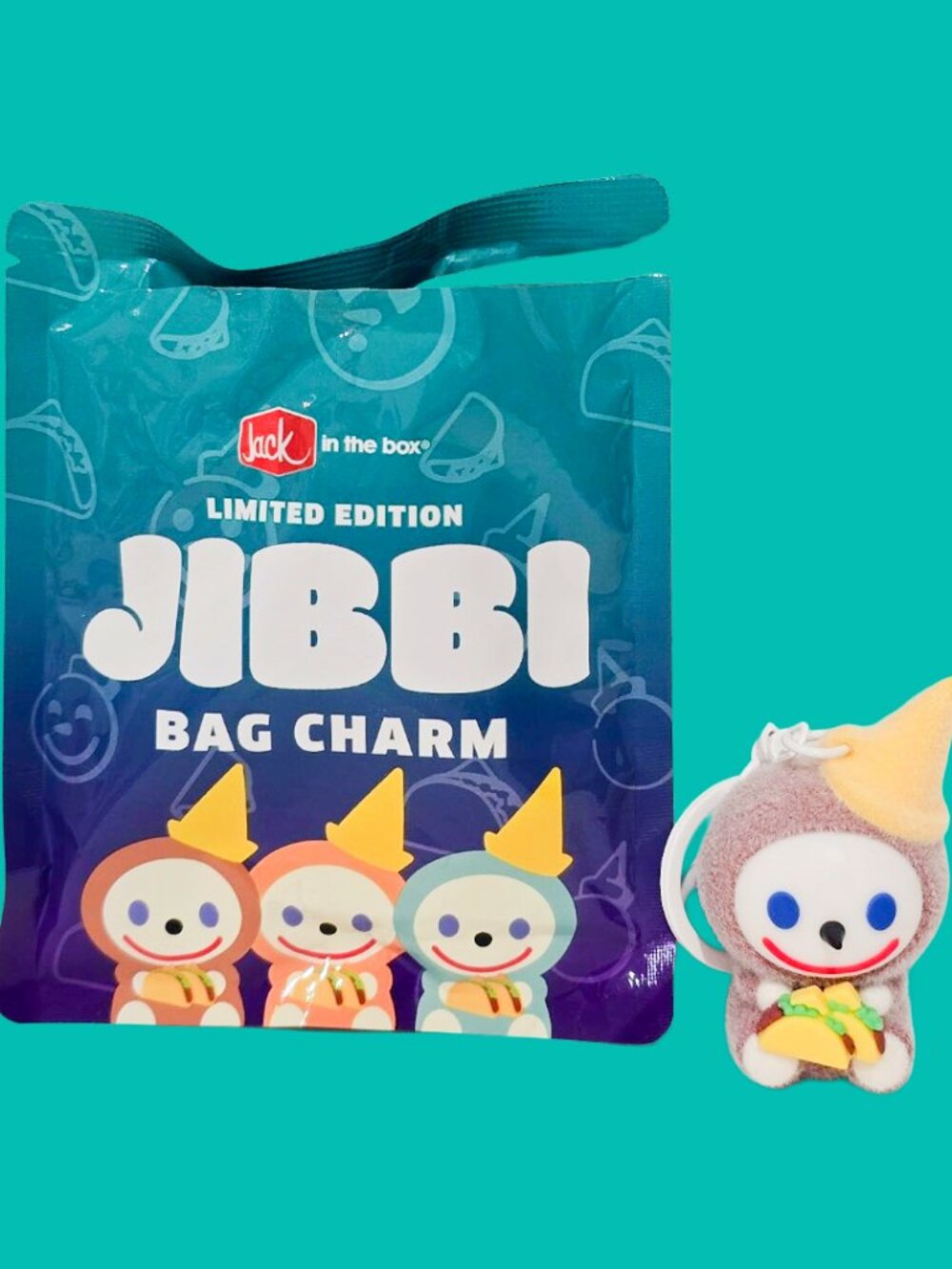 Jack In The Box Jibbi Bag Charm (Savory Series) Toasty Keychain